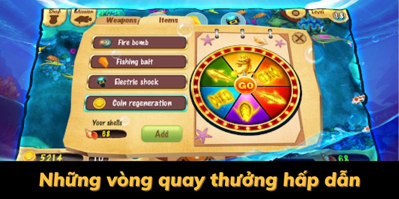 vòng quay fish hunter 3d